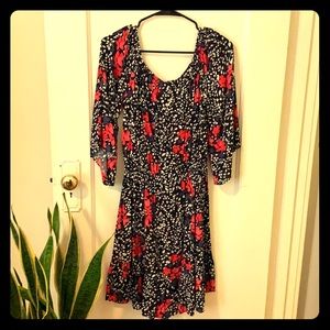 Gap floral off the shoulder summer dress